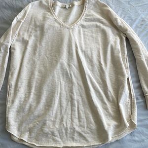 Off white cheetah print light pullover